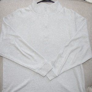 Jos A Bank Leadbetter Golf 1/4-Zip Gray Sweater XL